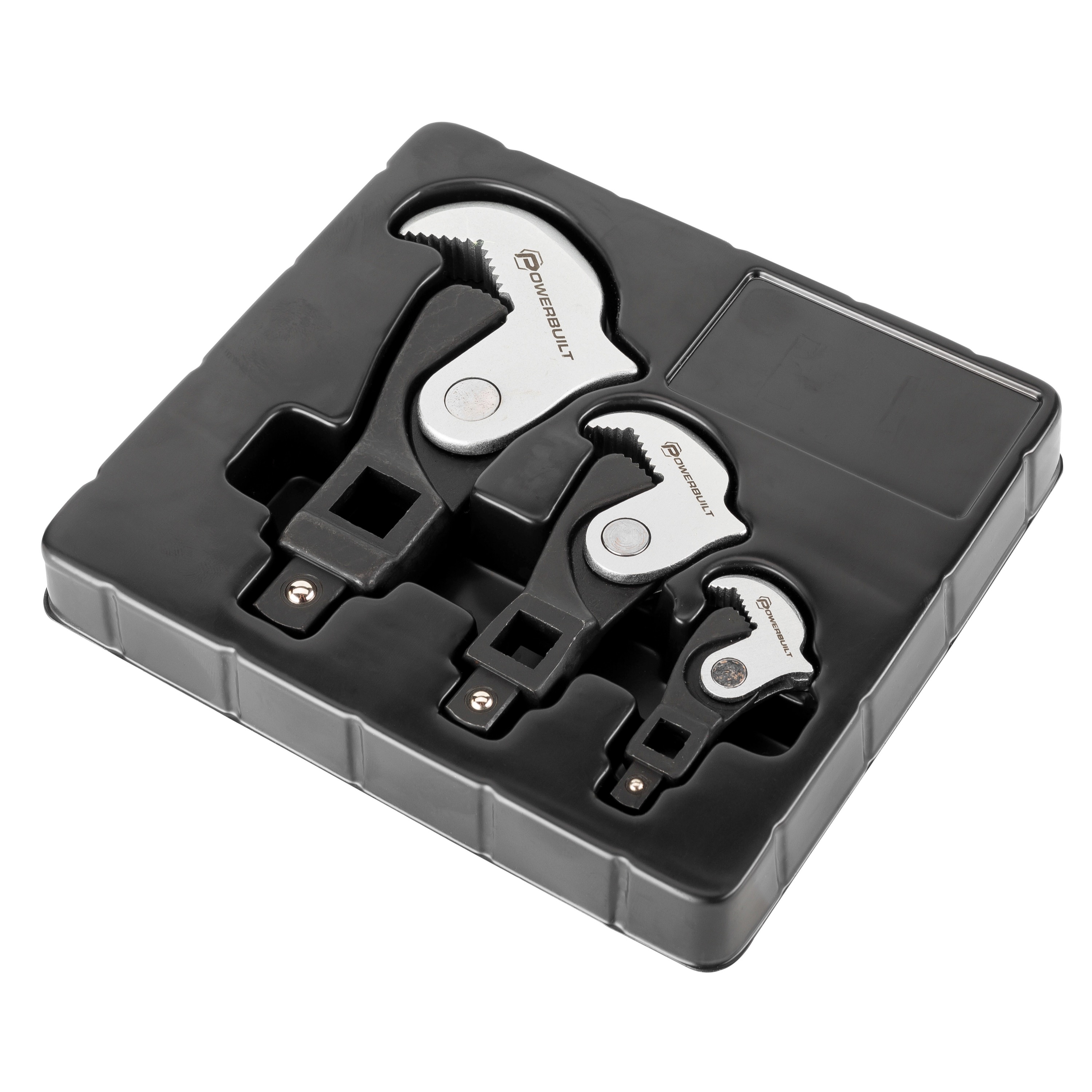 Juego de llaves ajustables Spring Crowfoot Wrenches de Powerbuilt 1.12 pulgadas 3 piezas - Modelo 642963