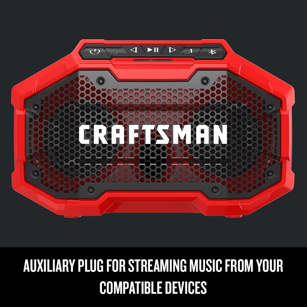 Altavoz para sitio de trabajo inalámbrico con Bluetooth CRAFTSMAN V20 20-volt max CMCR001B-10