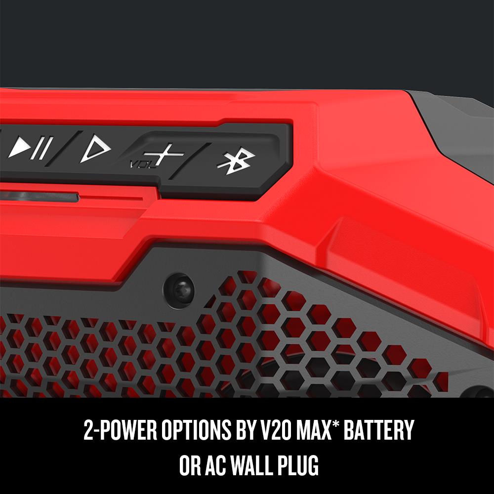 Altavoz para sitio de trabajo inalámbrico con Bluetooth CRAFTSMAN V20 20-volt max CMCR001B-10