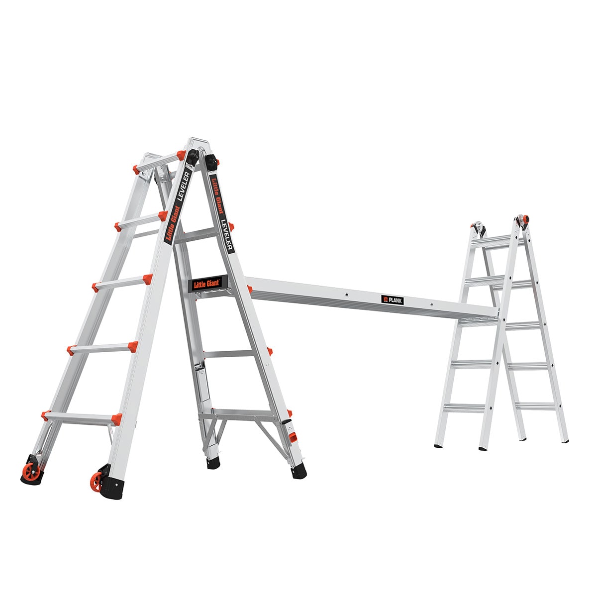 Escalera telescópica multi-posición de alcance de 14 pies Little Giant Ladders Multi M14 Tipo 1A - Capacidad de carga de 300 libras 16513-002
