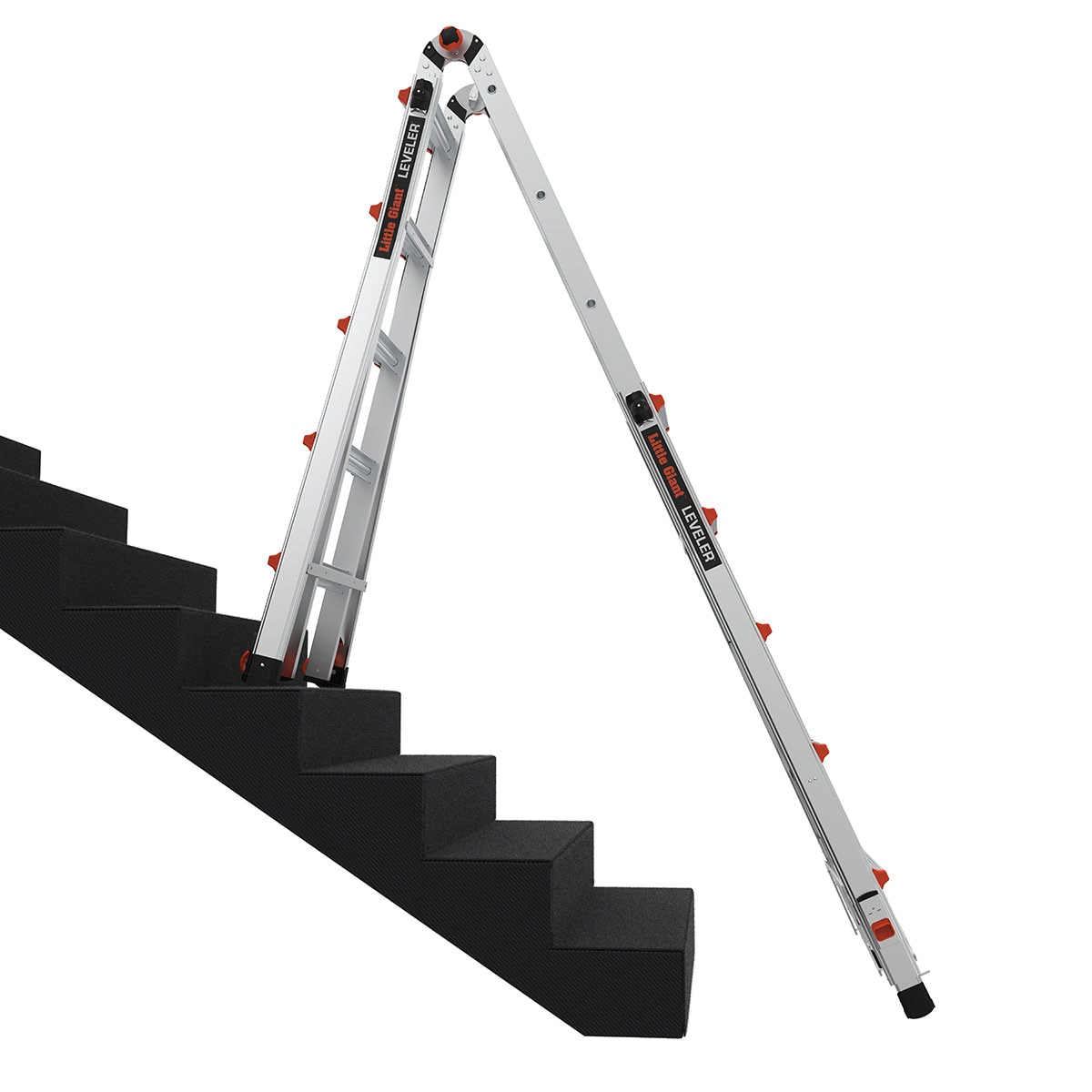 Escalera telescópica multi-posición de alcance de 14 pies Little Giant Ladders Multi M14 Tipo 1A - Capacidad de carga de 300 libras 16513-002