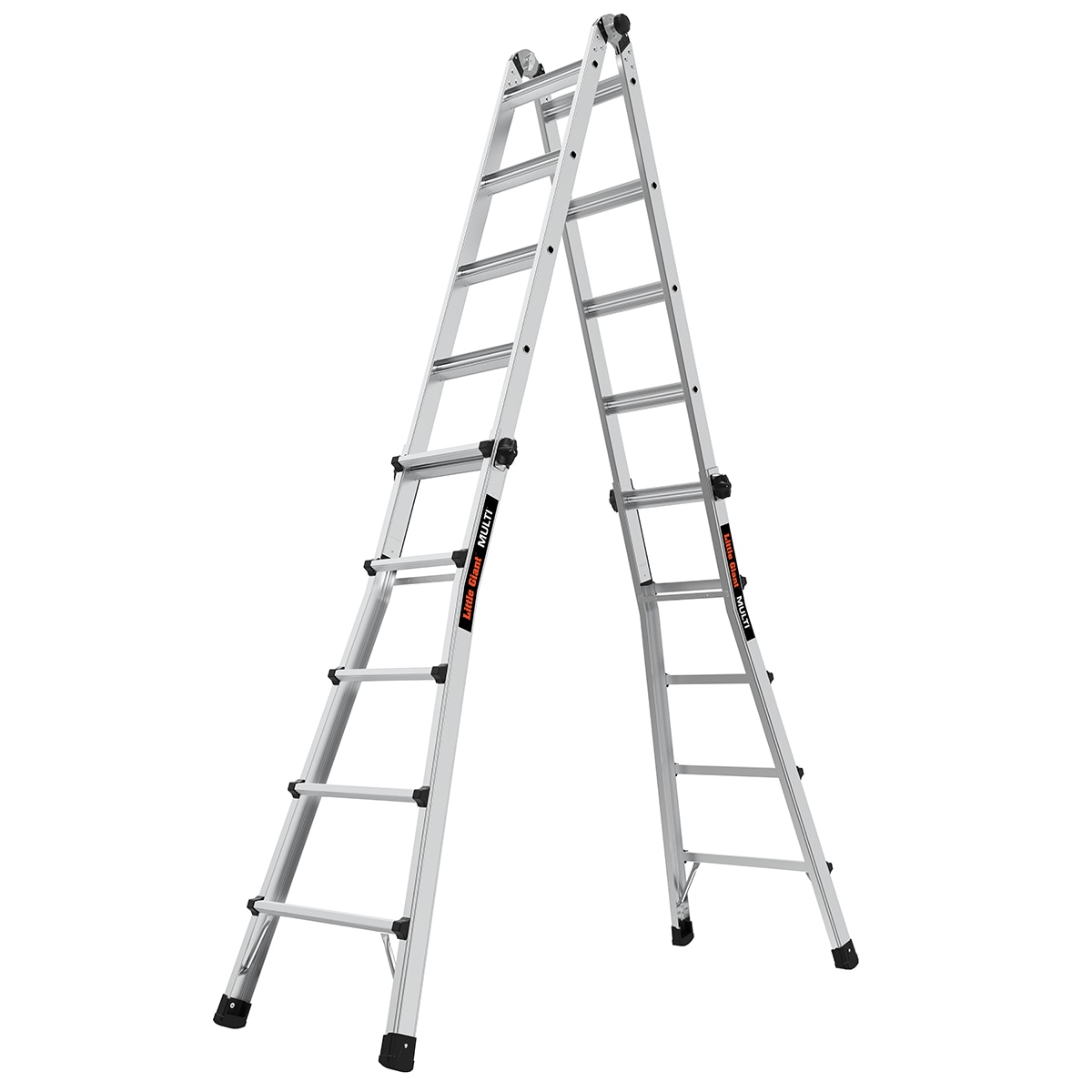 Escalera telescópica multiposición Little Giant Ladders Multi M22 con alcance de 22 pies y capacidad de carga de 300 lbs. Modelo 16522-002 - Tipo 1A