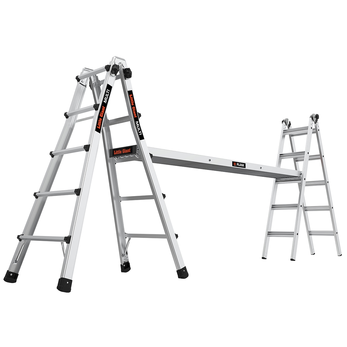 Escalera telescópica multiposición Little Giant Ladders Multi M22 con alcance de 22 pies y capacidad de carga de 300 lbs. Modelo 16522-002 - Tipo 1A