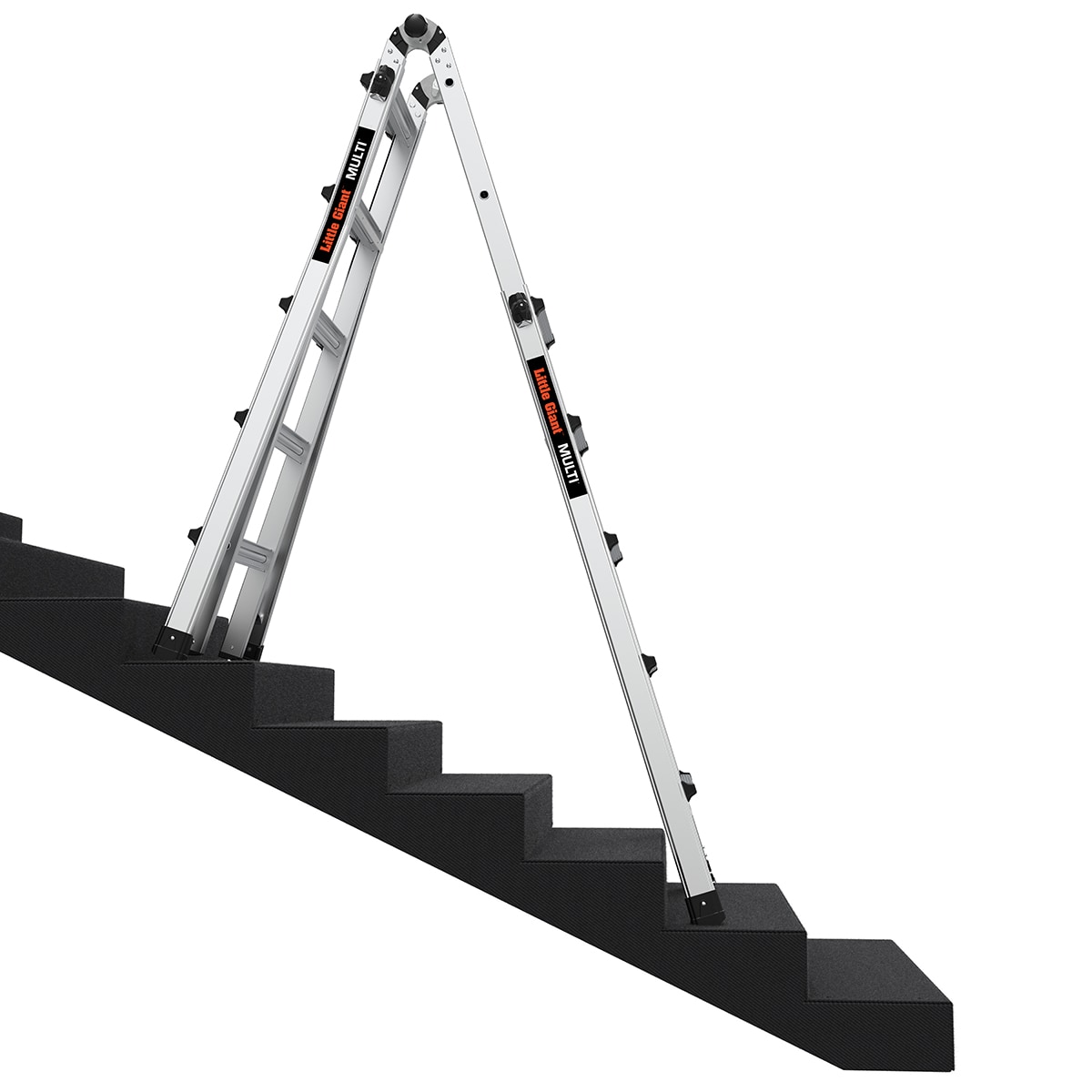 Escalera telescópica multiposición Little Giant Ladders Multi M22 con alcance de 22 pies y capacidad de carga de 300 lbs. Modelo 16522-002 - Tipo 1A