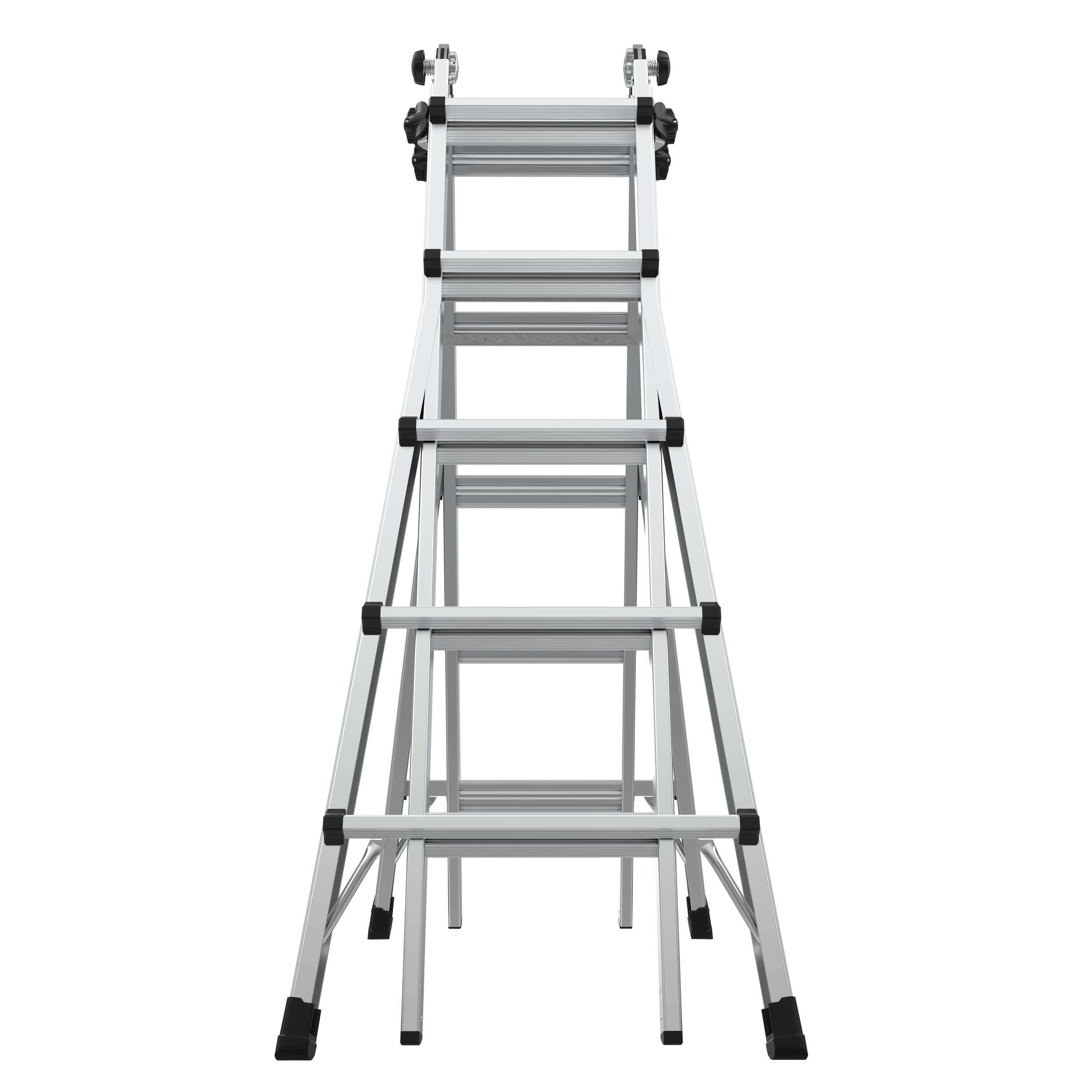 Escalera telescópica multiposición Little Giant Ladders Multi M22 con alcance de 22 pies y capacidad de carga de 300 lbs. Modelo 16522-002 - Tipo 1A