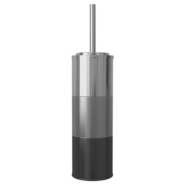 Portaescobillas para inodoro de acero inoxidable en forma redonda Nusteel Nusteel TBH-HS-17 - TBH-HS-17