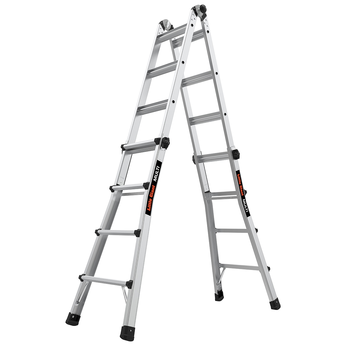 Escalera multifunción telescópica Little Giant Ladders M17 Multi, alcanza 18 pies, Tipo 1A - Capacidad de carga de 300 libras 16517-002