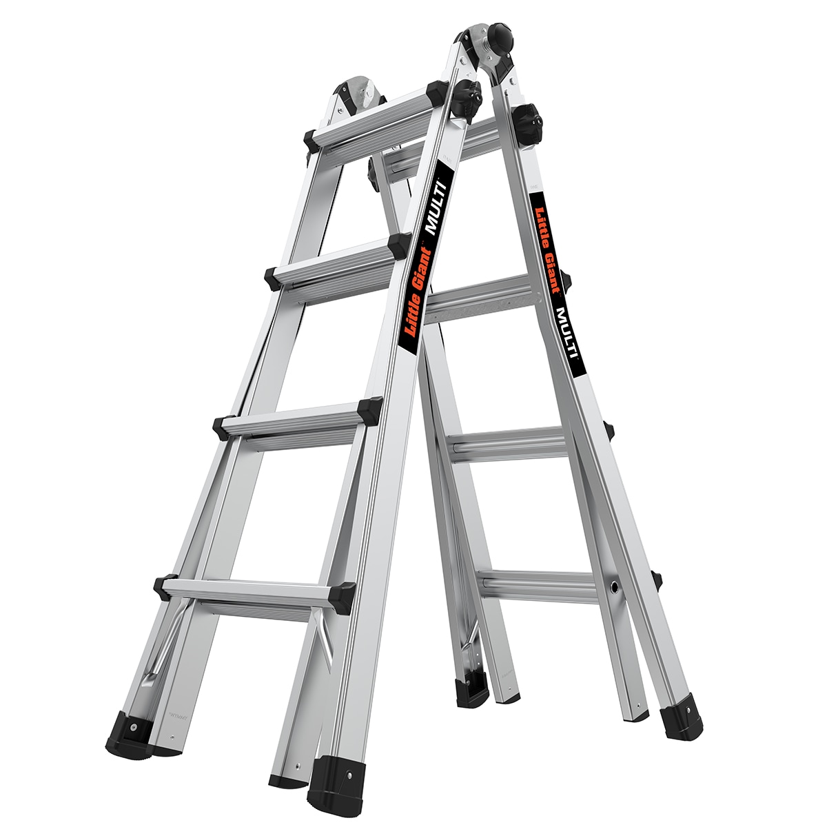 Escalera multifunción telescópica Little Giant Ladders M17 Multi, alcanza 18 pies, Tipo 1A - Capacidad de carga de 300 libras 16517-002