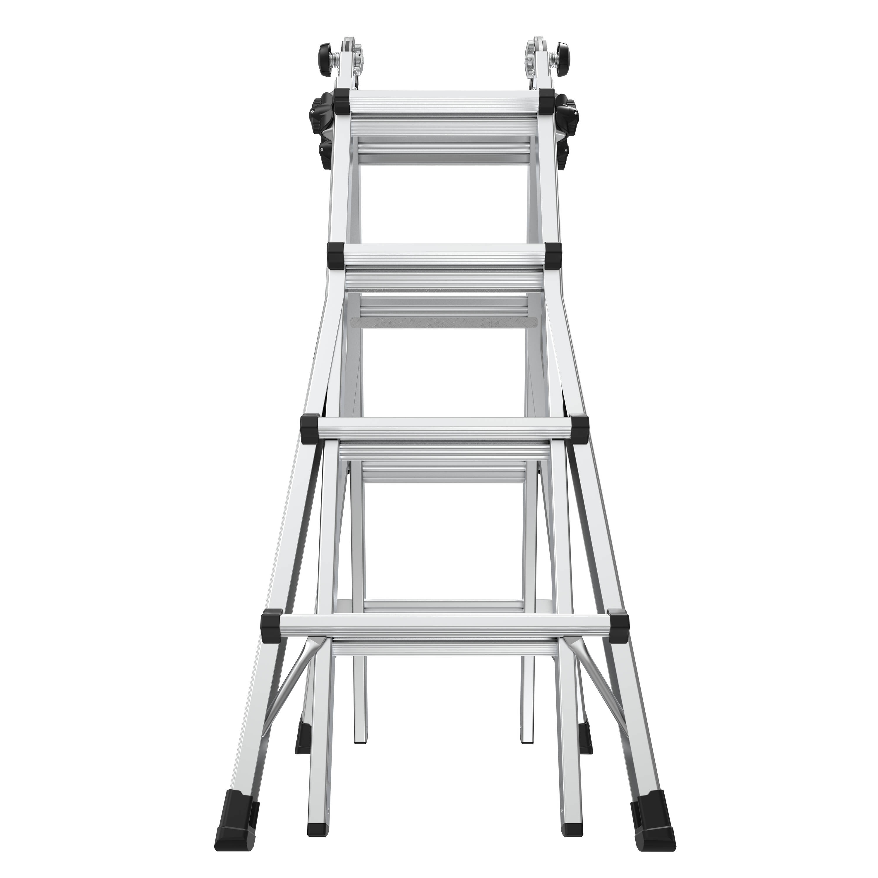 Escalera multifunción telescópica Little Giant Ladders M17 Multi, alcanza 18 pies, Tipo 1A - Capacidad de carga de 300 libras 16517-002