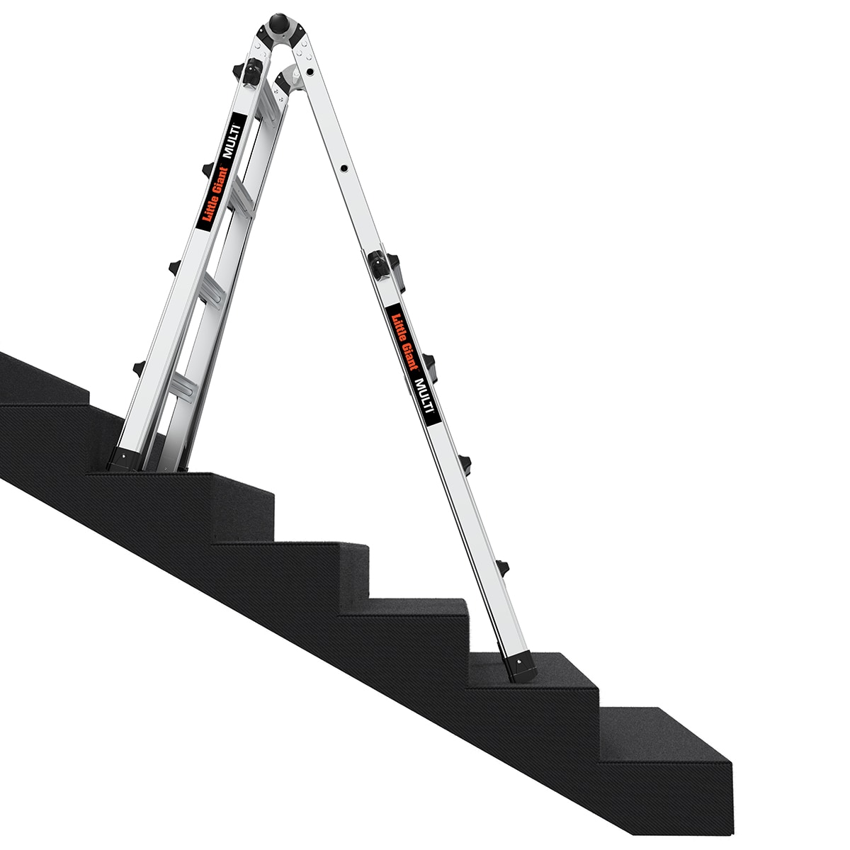 Escalera multifunción telescópica Little Giant Ladders M17 Multi, alcanza 18 pies, Tipo 1A - Capacidad de carga de 300 libras 16517-002