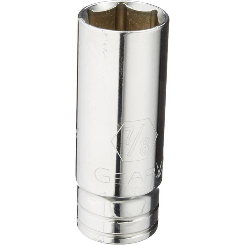 Juego de herramientas mecánicas GEARWRENCH de 1/2 pulgadas con trinquete de 90 dientes y puntas estándar y largas de 6 puntos en pulgadas (23 piezas) - 80707