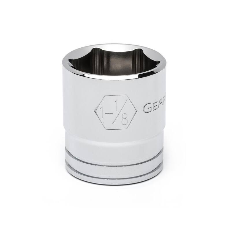 Juego de herramientas mecánicas GEARWRENCH de 1/2 pulgadas con trinquete de 90 dientes y puntas estándar y largas de 6 puntos en pulgadas (23 piezas) - 80707