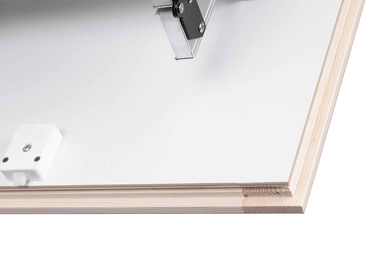 Escalera de ático plegable aislada de aluminio STAIRLUXE de 8 a 9.18 pies (abertura bruta: 24.41 pulgadas x 48.03 pulgadas) con capacidad de 352 libras ALU4723110