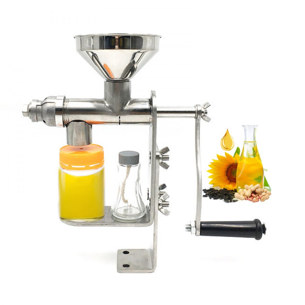 VEVOR Manual Oil Press Stainless Steel Oil Press Machine Nut and Seed Oil Press Household - SDZYJ000000000001V0