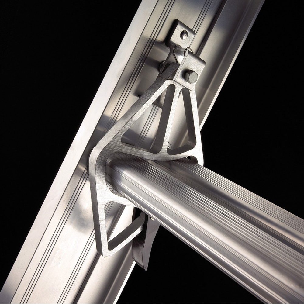 Escalera de extensión de aluminio Tipo 1 Werner D1300-2 de 24 pies (altura de alcance de 23 pies) con capacidad de carga de 250 lbs. Modelo D1324-2