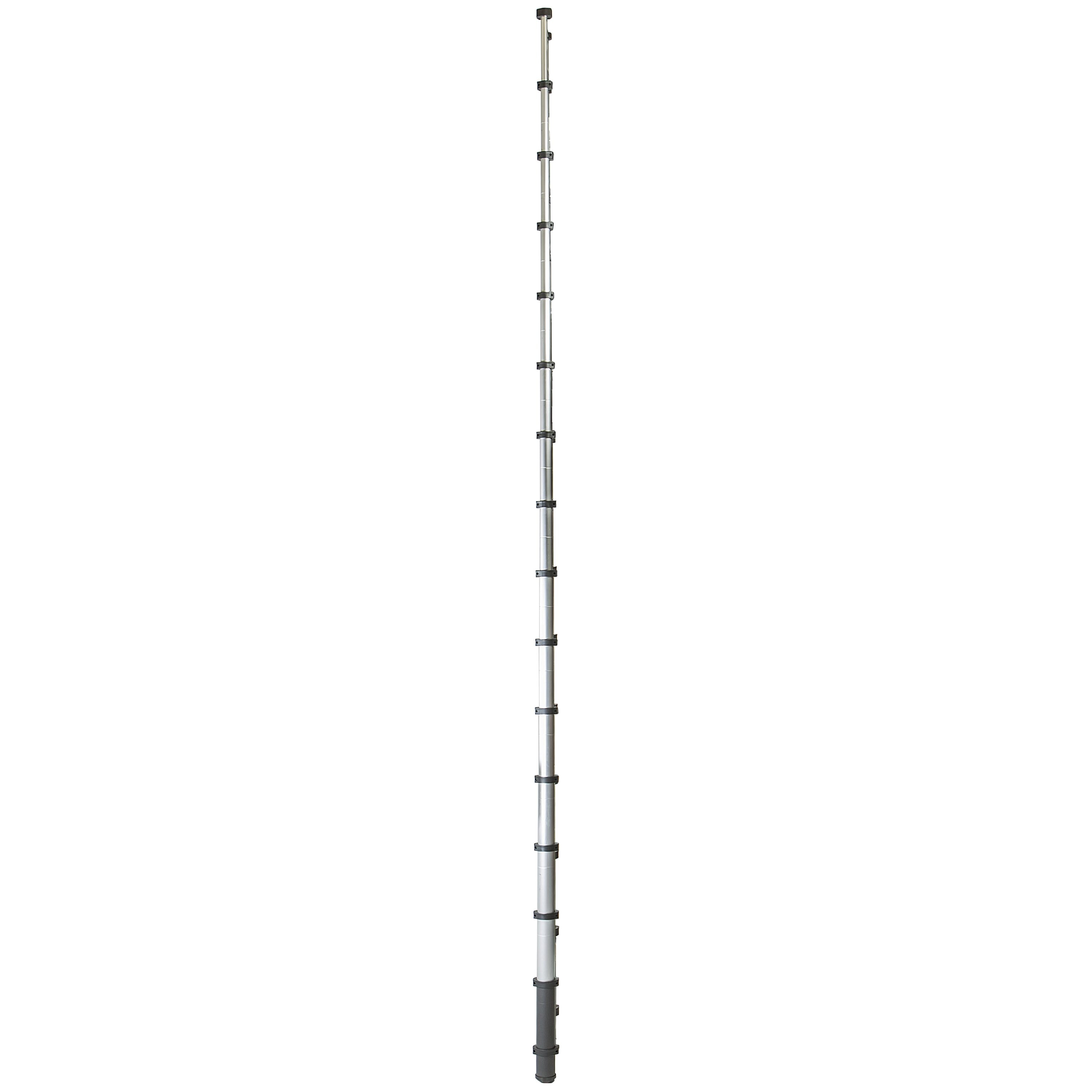 Escalera de extensión telescópica Xtend+Climb ANSI Certified de 15.5 pies (con alcance de altura de 19.5 pies) de aluminio Tipo 1A con capacidad de carga de 300 libras - Modelo CS155+/300