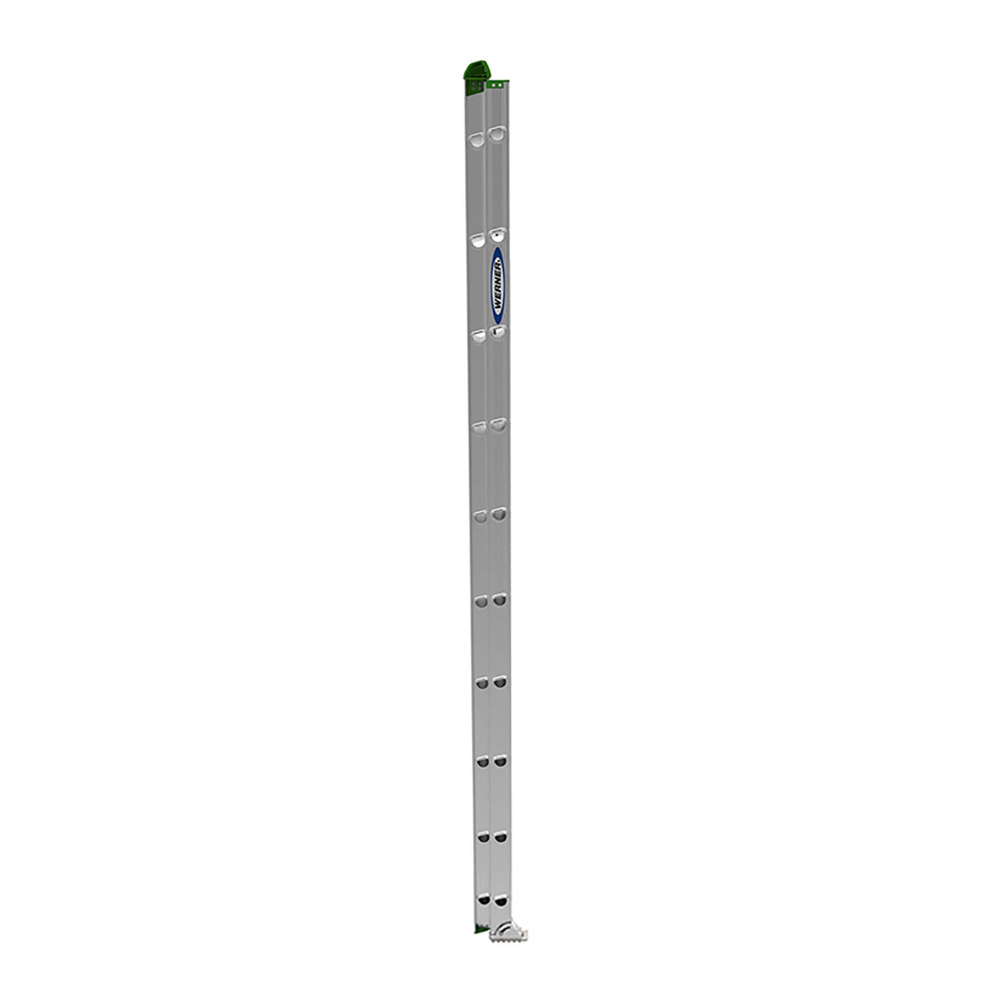 Escalera de extensión de aluminio tipo 2 de capacidad de carga de 225 lb de 20 pies (altura de alcance de 19 pies) Werner D1200-2. Modelo D1220-2 de escalera de extensión.