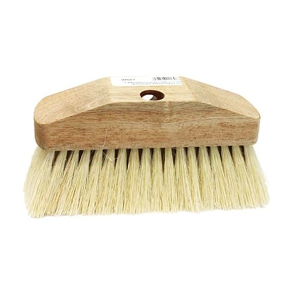 Cepillo para ventanas de Brush Man, bloque de madera dura de 8", cerdas blancas de Tampico, paquete de 12 - WB8T