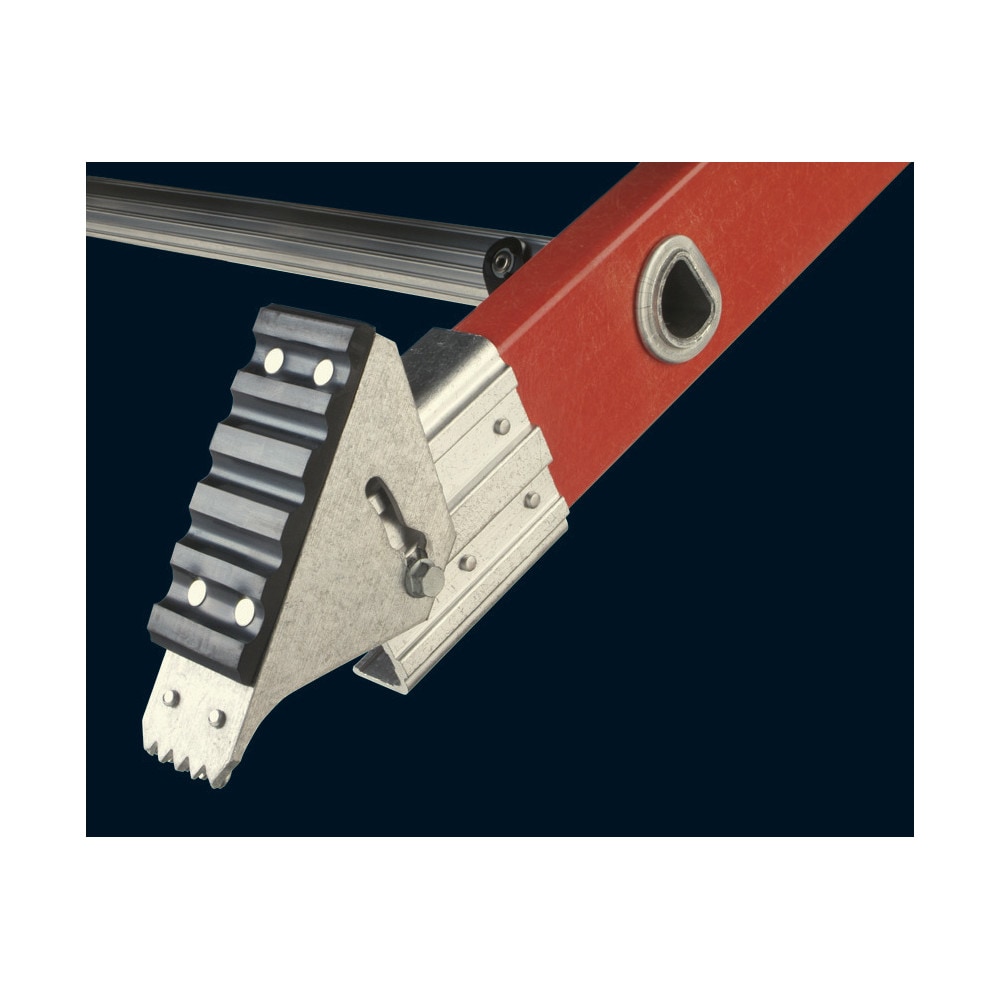 Escalera de extensión de fibra de vidrio Werner D6200 de 40 pies (altura alcanzable de 37 pies) tipo 1A con capacidad de carga de 300 lbs. Modelo de escalera de extensión D6240-2.