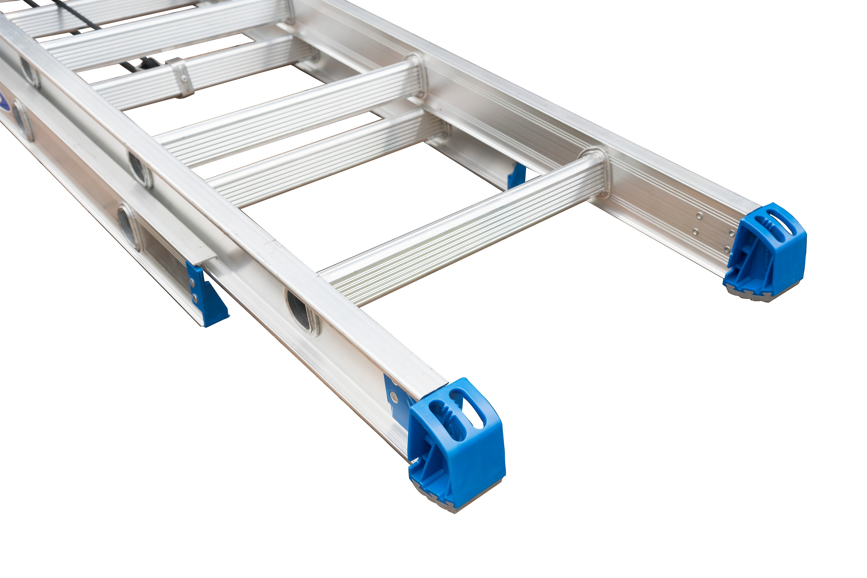 Escalera de extensión Werner Equalizer de 20 pies (19 pies de alcance) de aluminio Tipo 1 - Capacidad de carga de 250 lbs. Modelo D1820-2EQ