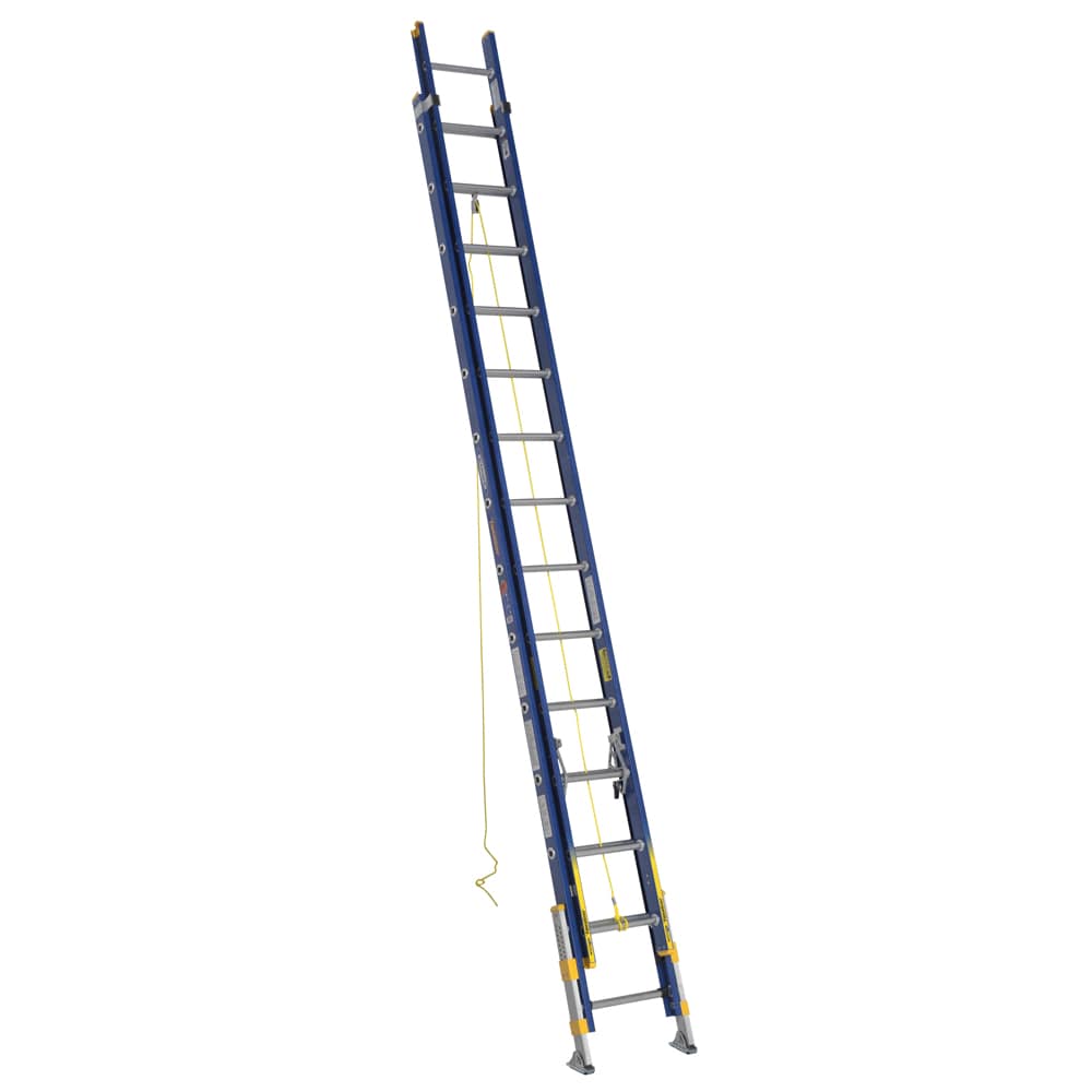 Escalera de Extensión Werner Equalizer de 28 pies (Altura Alcanzable de 27 pies) Tipo 1A de Fibra de Vidrio - Capacidad de Carga de 300 lb. Modelo D8228-2EQ