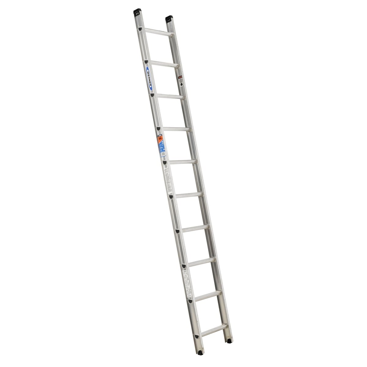 Escalera de extensión recta de aluminio tipo 1A con capacidad de carga de 300 lb, Werner D1500-1 de 10 pies (altura de alcance de 12 pies) - Escalera de extensión D1510-1