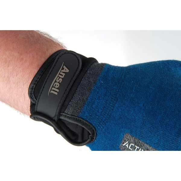 Guantes recubiertos resistentes a cortes Ansell, Nivel de corte A3, 18 ga, Azul, 10 - 97-002