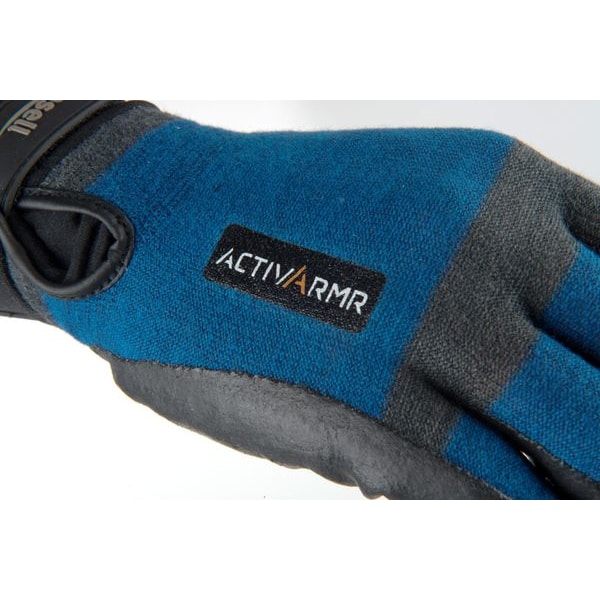 Guantes recubiertos resistentes a cortes Ansell, Nivel de corte A3, 18 ga, Azul, 10 - 97-002