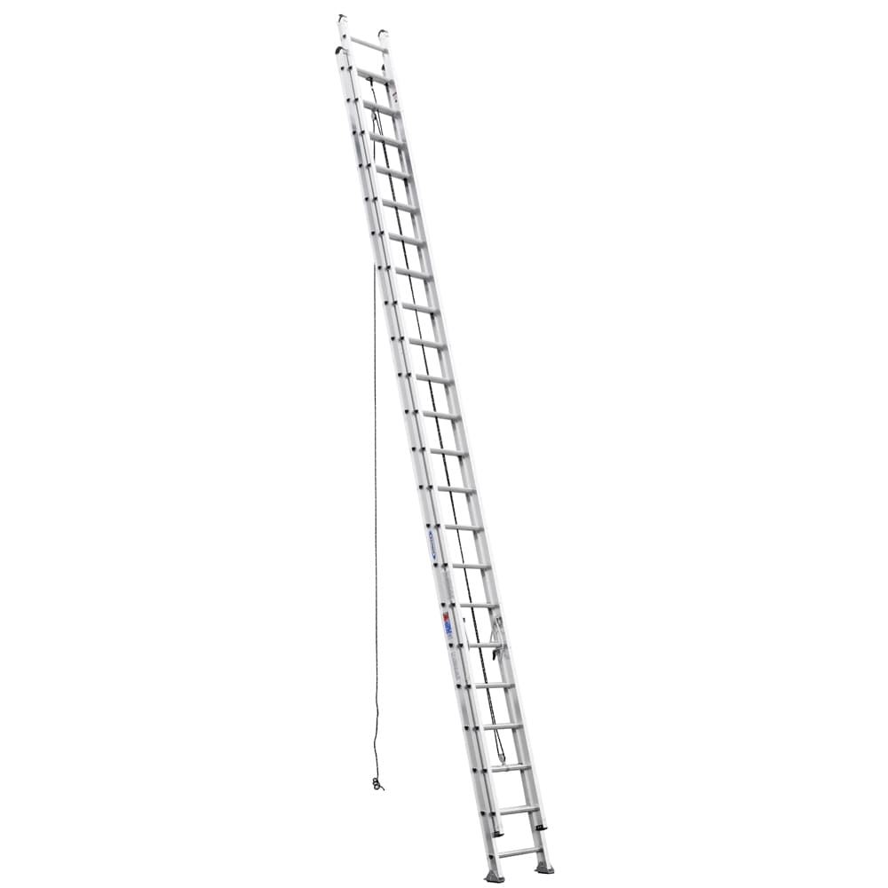 Escalera de extensión de aluminio Werner D500-2 de 44 pies (41 pies de altura) Tipo 1A - Capacidad de carga de 300 lbs. Modelo D544-2
