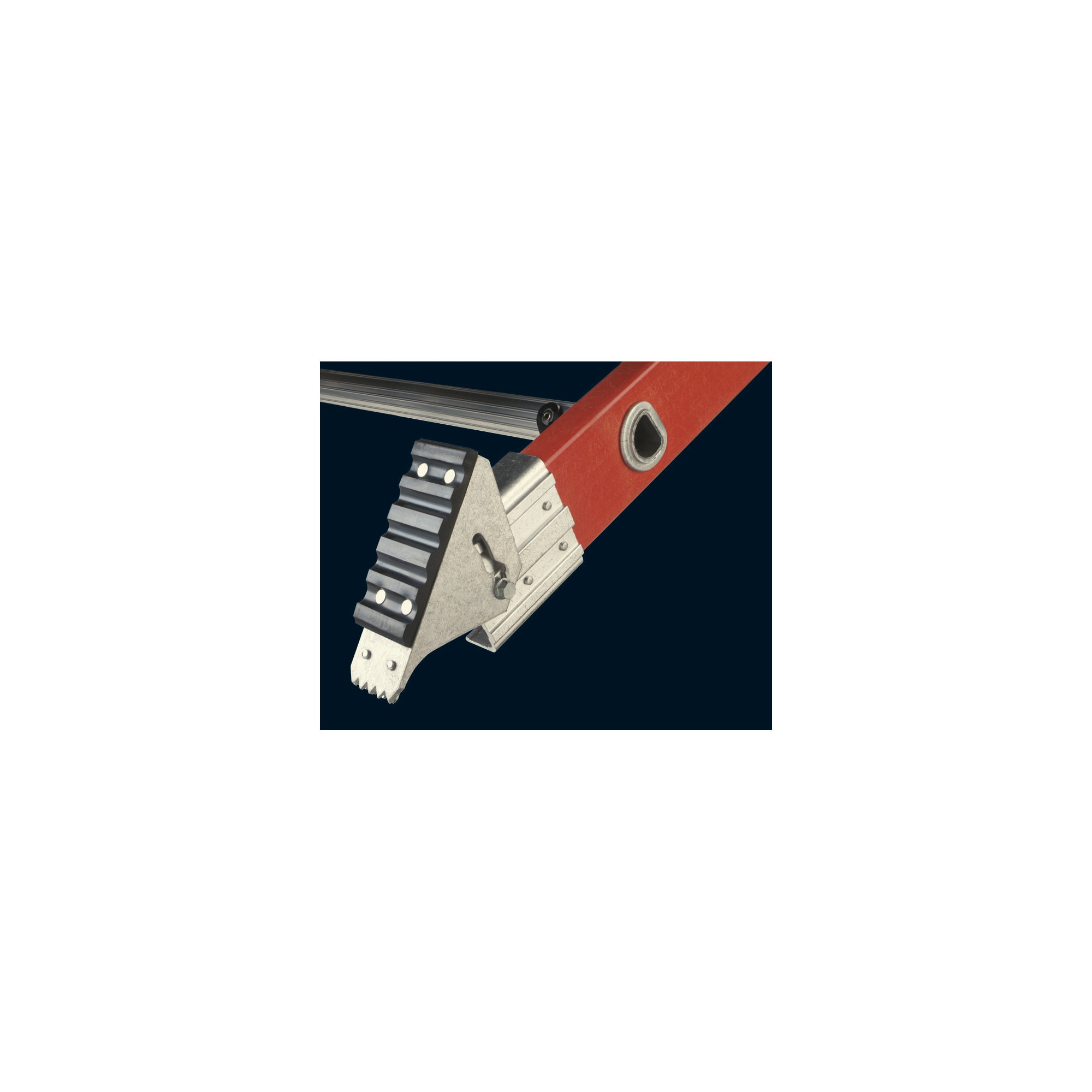Escalera de extensión recta de fibra de vidrio Tipo 1A Werner D6200-1 de 14 pies (altura alcanzable de 16 pies) con capacidad de carga de 300 lbs. y modelo D6214-1.