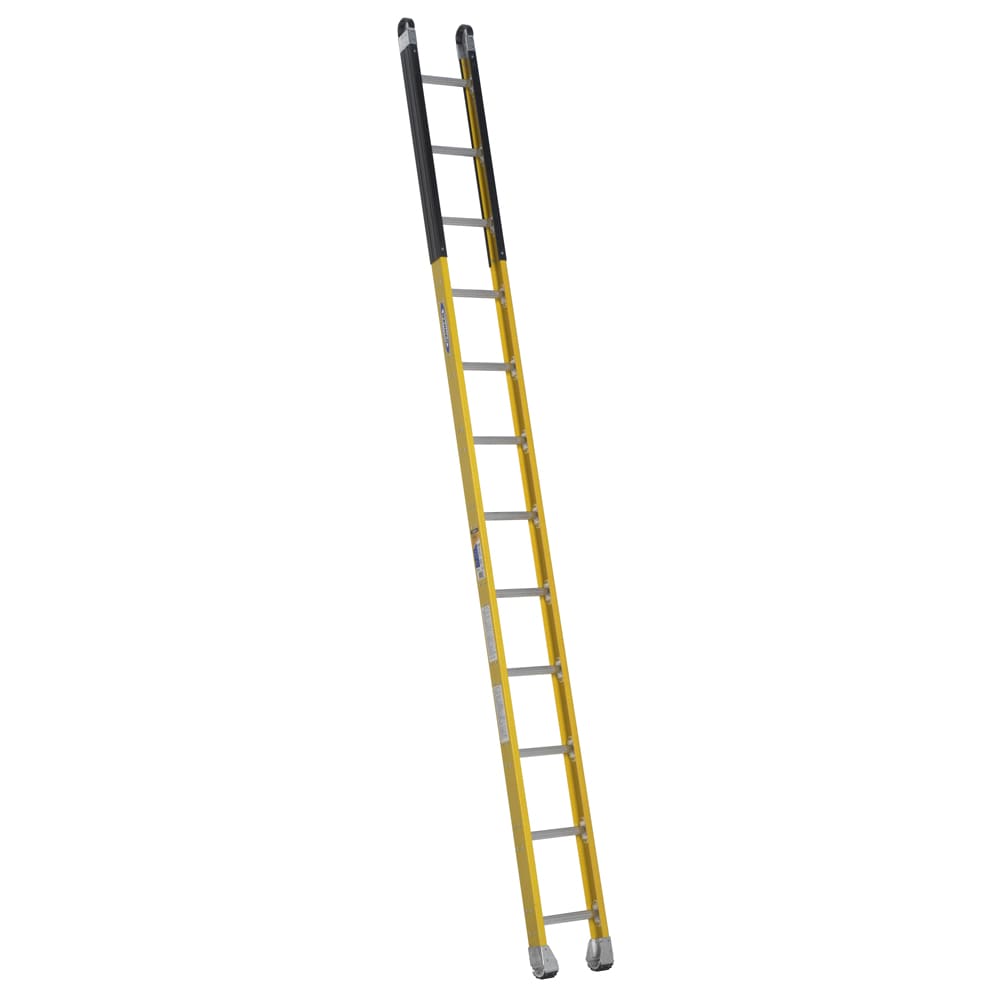 Escalera de extensión para pozo de acceso hombre Werner M7100-1 de fibra de vidrio de 12 pies (altura de alcance de 14 pies) tipo 1AA - Capacidad de carga de 375 lbs. Modelo de extensión de escalera M7112-1