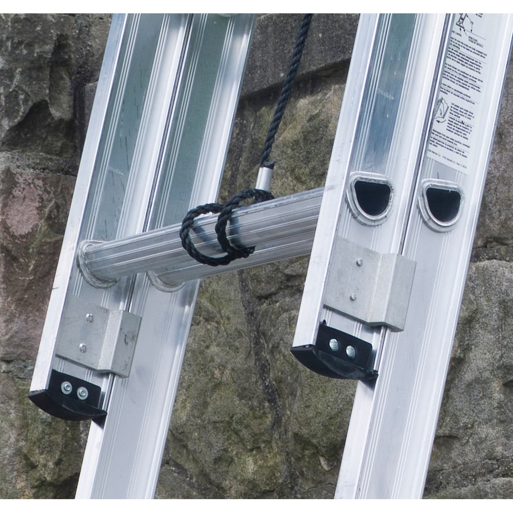 Escalera de Extensión Werner D1500-2 de Aluminio de 28 pies (27 pies de altura alcanzable) Tipo 1A con Capacidad de Carga de 300 lb. Escalera de Extensión D1528-2.
