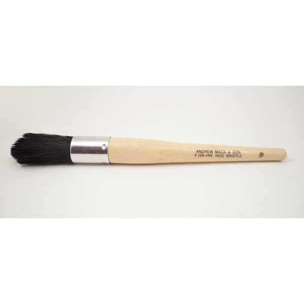 Brochas Mack de cerda para limpieza de piezas, con mango de madera - 129-HW