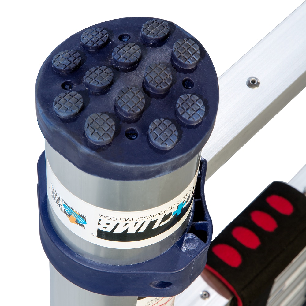 Escalera de extensión telescópica Xtend+Climb 785P+ de aluminio tipo 1 - Certificada por ANSI, 15.5 pies (altura de alcance de 19.5 pies) y capacidad de carga de 250 libras.
