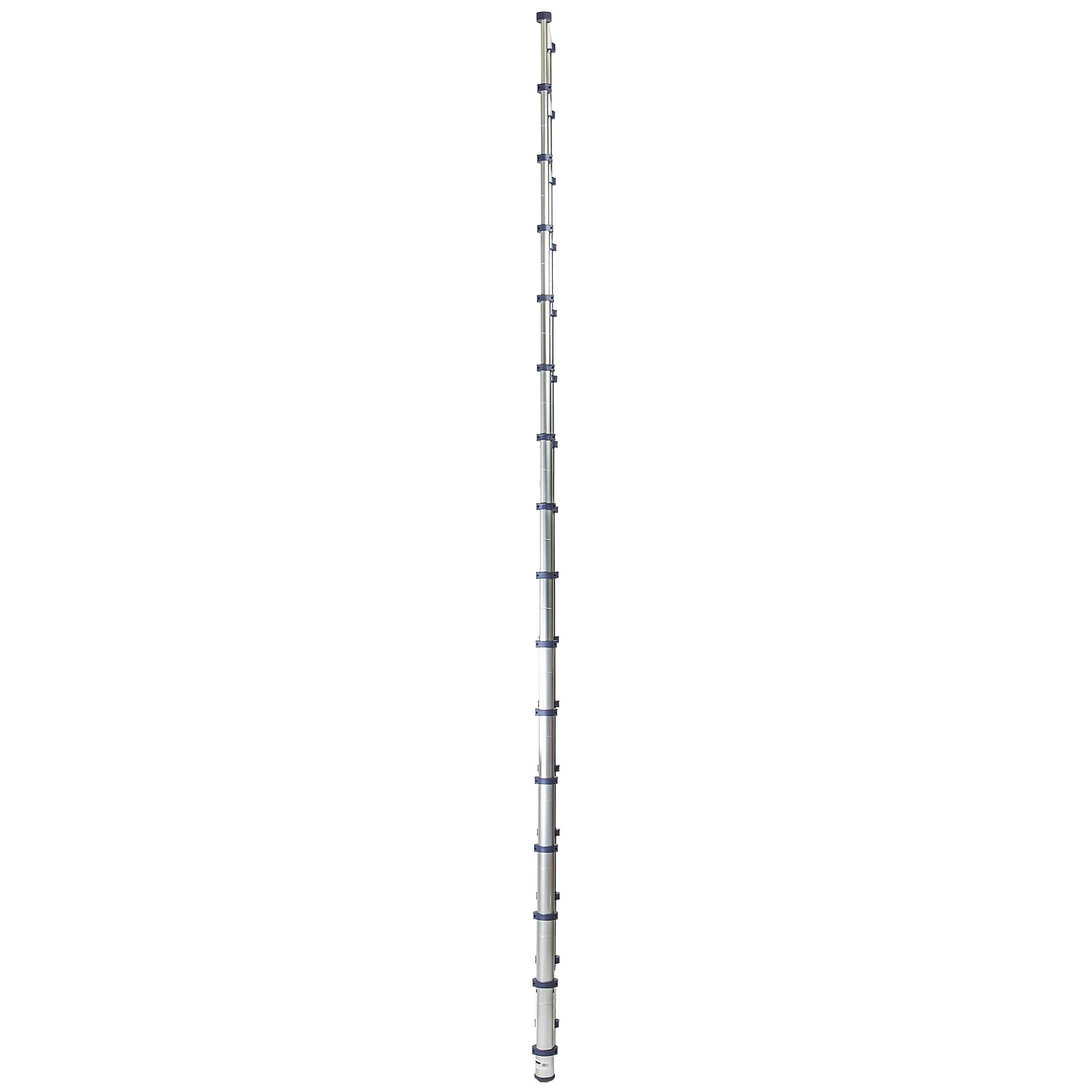 Escalera de extensión telescópica Xtend+Climb 785P+ de aluminio tipo 1 - Certificada por ANSI, 15.5 pies (altura de alcance de 19.5 pies) y capacidad de carga de 250 libras.