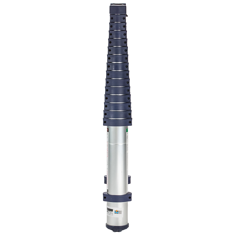 Escalera de extensión telescópica Xtend+Climb 785P+ de aluminio tipo 1 - Certificada por ANSI, 15.5 pies (altura de alcance de 19.5 pies) y capacidad de carga de 250 libras.