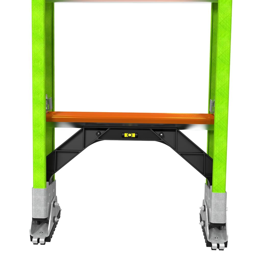 Escaleras Little Giant HyperLite M28 de 28 pies (Altura de alcance de 27.4 pies) tipo 1AA de fibra de vidrio - Capacidad de carga de 375 lbs. Escalera extensible telescópica 17928