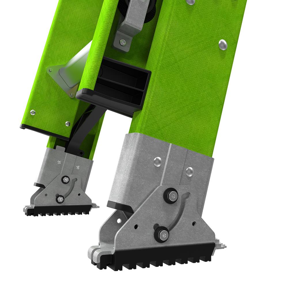 Escaleras Little Giant HyperLite M28 de 28 pies (Altura de alcance de 27.4 pies) tipo 1AA de fibra de vidrio - Capacidad de carga de 375 lbs. Escalera extensible telescópica 17928