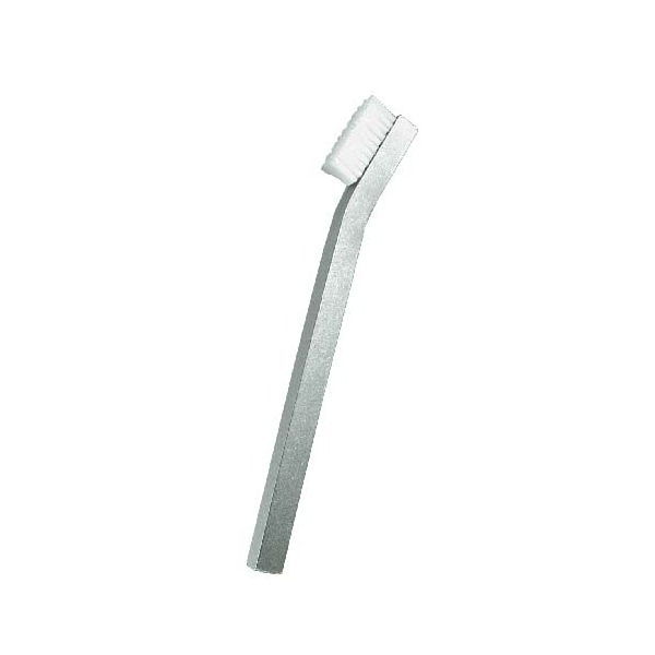 Cepillo de mano con mango de aluminio y cerdas 3 x 11 de Gordon Brush, 0.006" PEEK - 33PA
