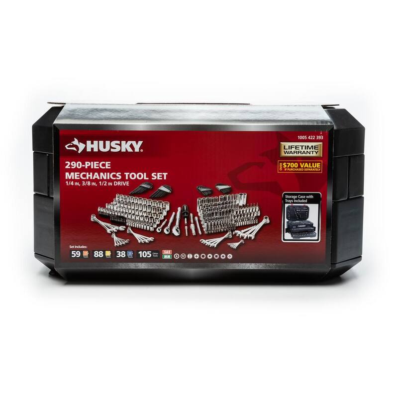 Juego de herramientas mecánicas Husky (316 piezas) - H316MTSCB