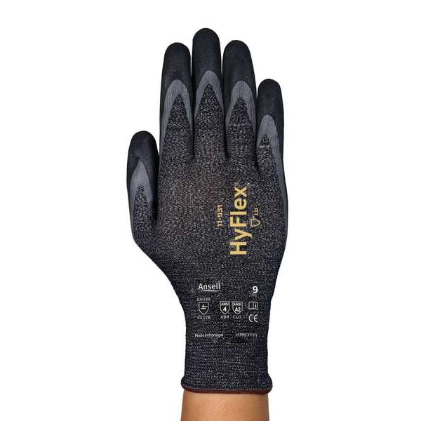Guantes recubiertos resistentes a cortes Ansell, Nivel de corte A2, calibre 18, gris, M (8) - 11-931