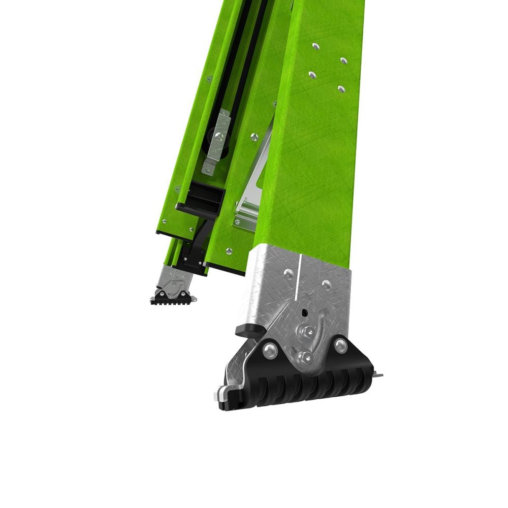 Escalera de extensión telescópica Little Giant Ladders Sumostance M24 de 24.0 pies (altura alcanzable de 23.6 pies) de fiberglass Tipo 1AA - Capacidad de carga de 375 lbs. Modelo 17224.