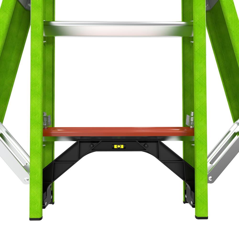 Escalera de extensión telescópica Little Giant Ladders Sumostance M24 de 24.0 pies (altura alcanzable de 23.6 pies) de fiberglass Tipo 1AA - Capacidad de carga de 375 lbs. Modelo 17224.