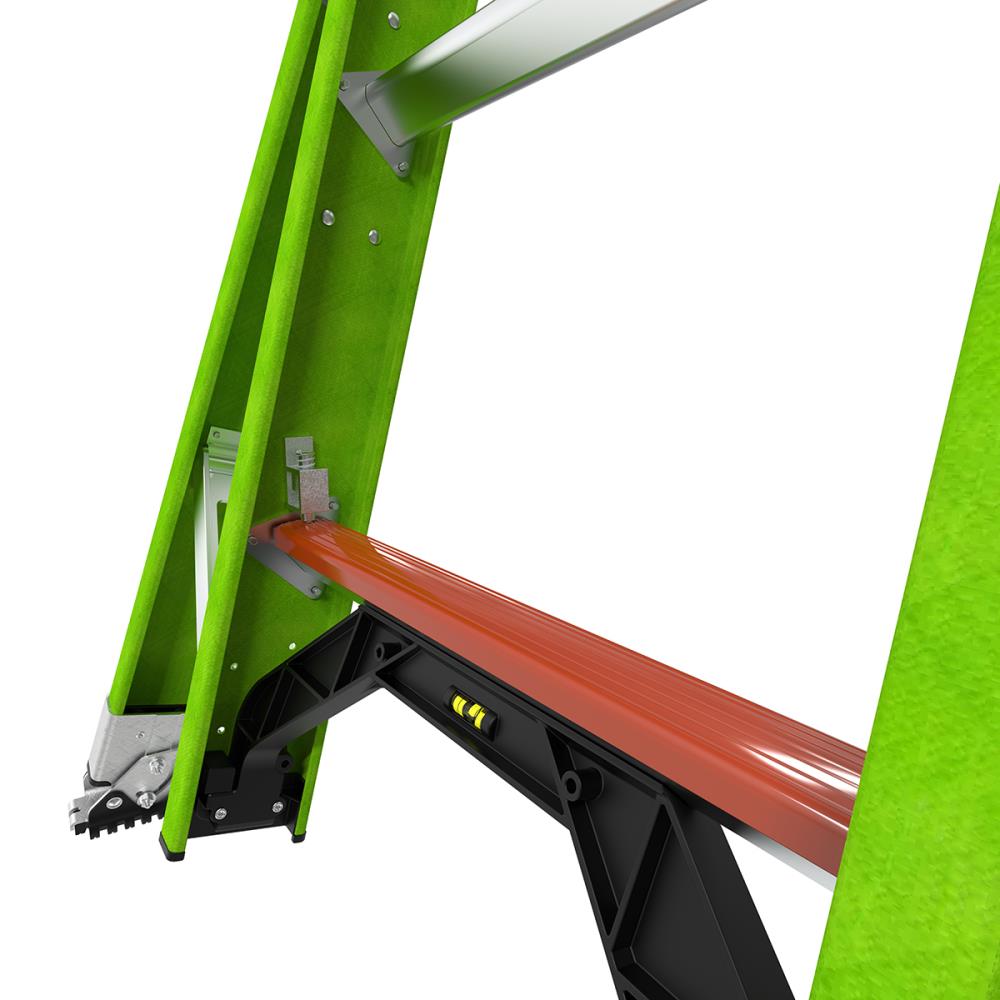 Escalera de extensión telescópica Little Giant Ladders Sumostance M24 de 24.0 pies (altura alcanzable de 23.6 pies) de fiberglass Tipo 1AA - Capacidad de carga de 375 lbs. Modelo 17224.