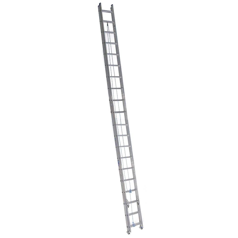 Escalera de extensión de aluminio Werner D1340-2 de 40 pies (37 pies de altura de alcance) Tipo 1 con capacidad de carga de 250 libras (115 kg) D1300-2.