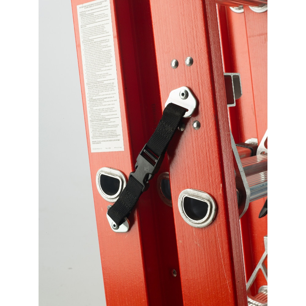 Escalera de extensión de fibra de vidrio Tipo 1A Werner D6200-3 de 32 pies (31 pies de altura de alcance) con capacidad de carga de 300 lbs. Modelo D6232-3