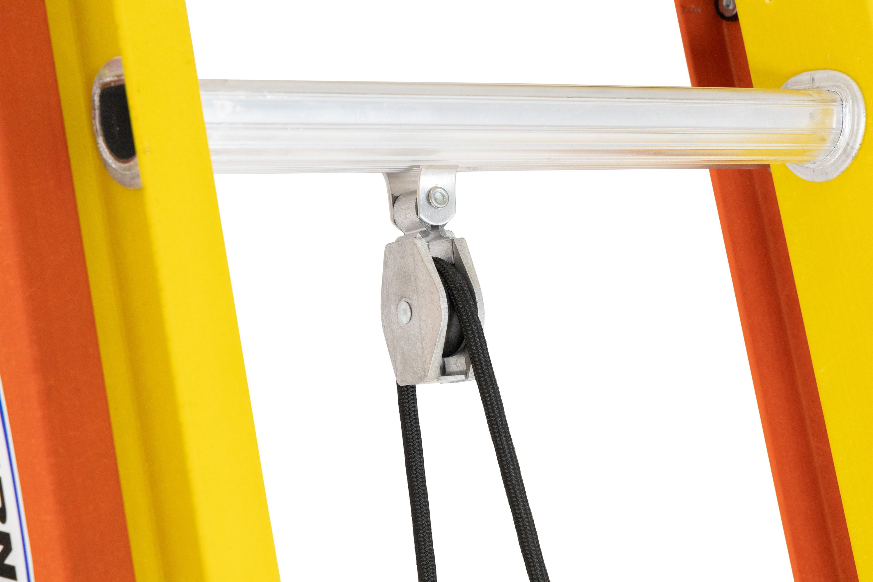 Werner Glidesafe 36-pies (34-pies de altura de alcance) Fibra de vidrio Tipo 1A - Capacidad de carga de 300 libras. Escalera de extensión T6236-2GS