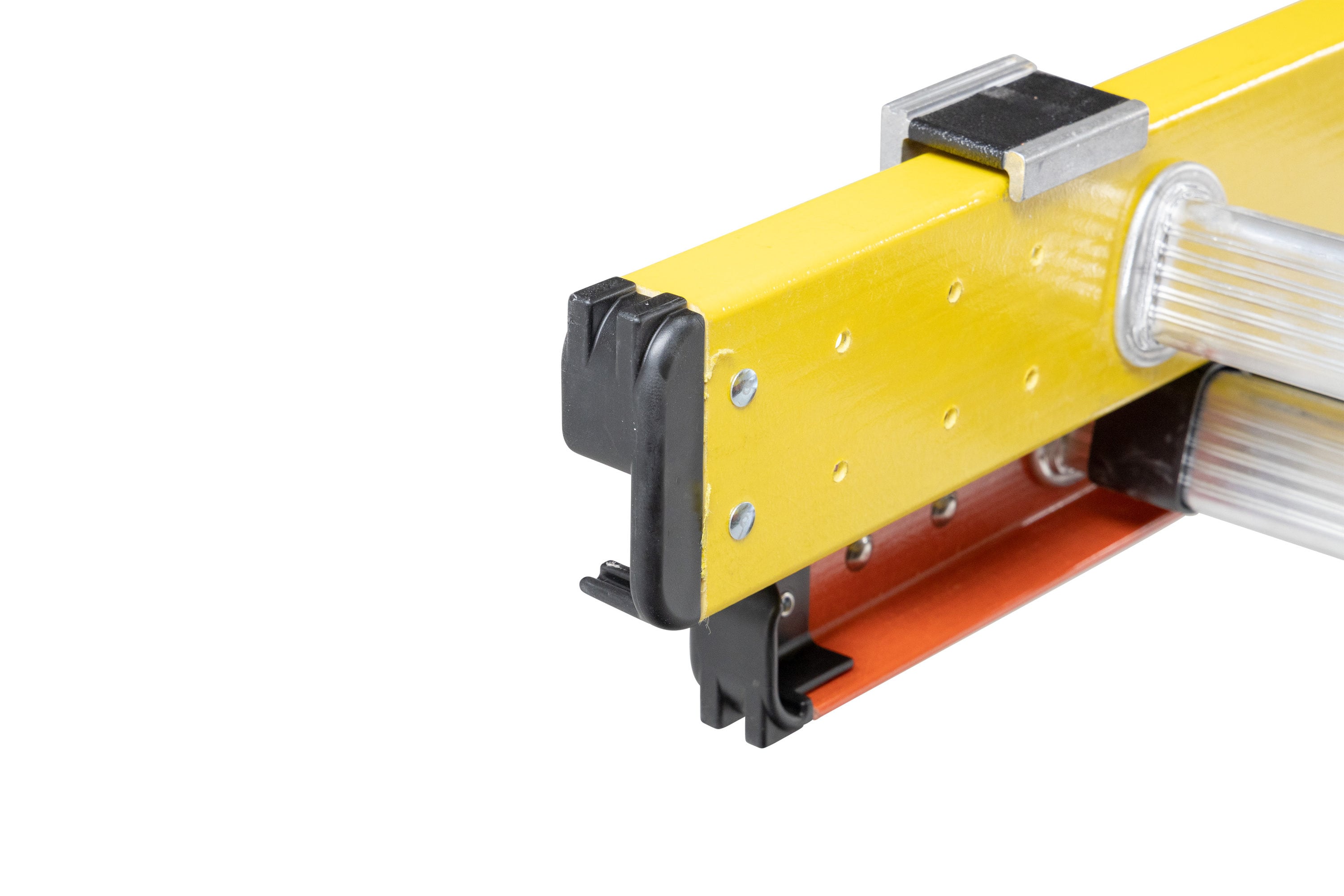 Werner Glidesafe 36-pies (34-pies de altura de alcance) Fibra de vidrio Tipo 1A - Capacidad de carga de 300 libras. Escalera de extensión T6236-2GS
