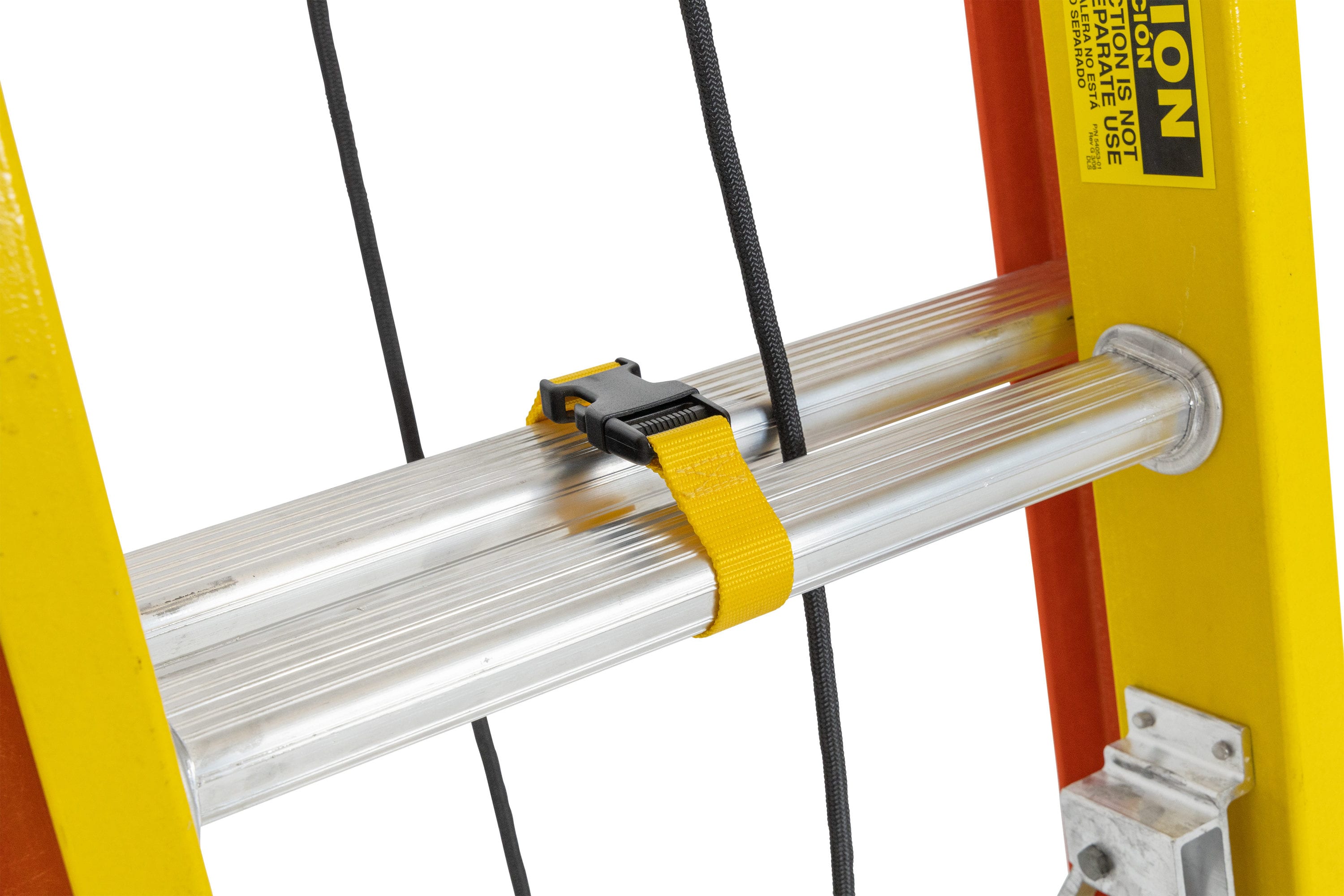 Werner Glidesafe 36-pies (34-pies de altura de alcance) Fibra de vidrio Tipo 1A - Capacidad de carga de 300 libras. Escalera de extensión T6236-2GS