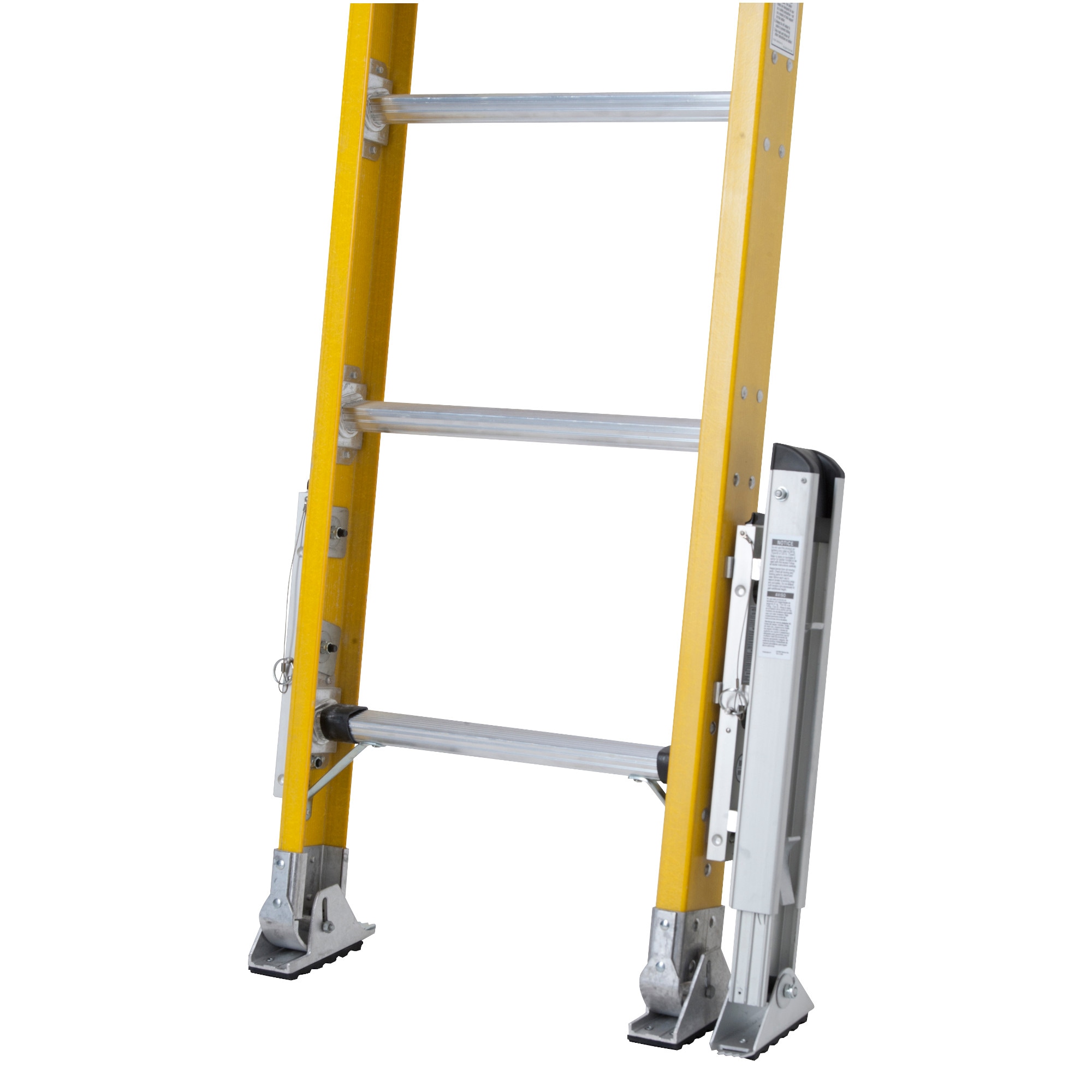 Escalera extensible de fibra de vidrio Werner D7100-2 de 28 pies (27 pies de altura alcanzable) Tipo 1AA con capacidad de carga de 375 lbs. Escalera extensible modelo D7128-2
